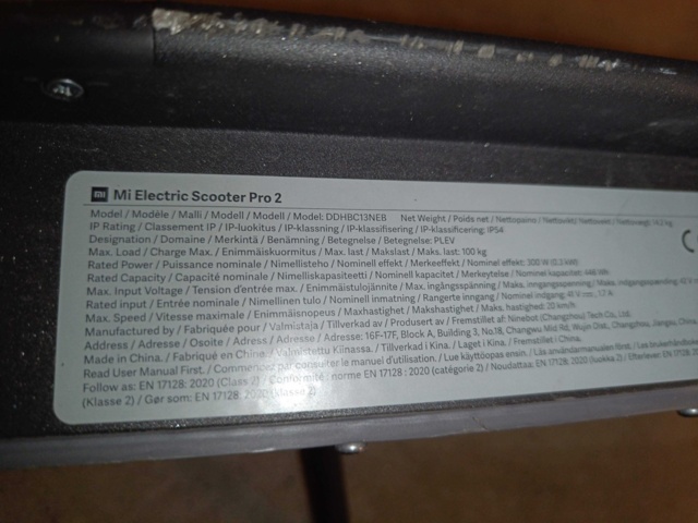 1130018-6 Elkickbike MI Electric scooter Pro 2