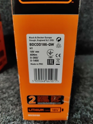 1223449-3 Screwdriver Black & Decker BDCDD186-QW + Bush trimmer Black & Decker BCSS18B-XJ 18V