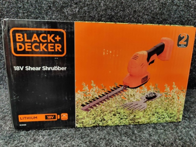 1223449-5 Screwdriver Black & Decker BDCDD186-QW + Bush trimmer Black & Decker BCSS18B-XJ 18V