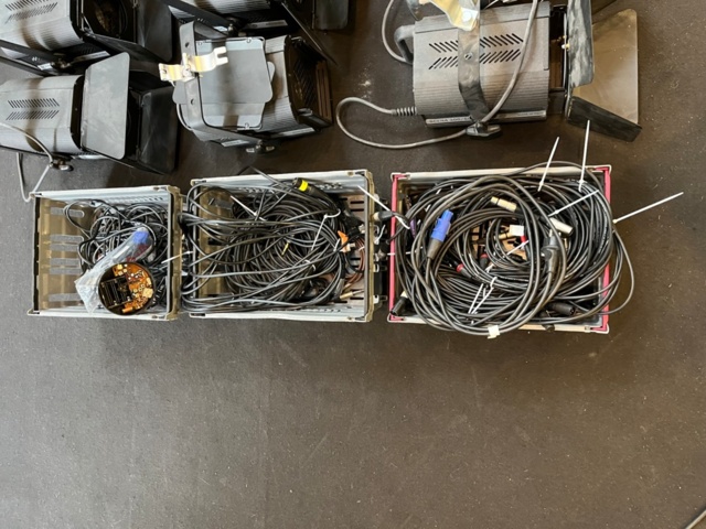 1209097-2 Collection with stage, sound & lighting equipment