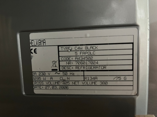 1209121-6 Wine cooler Helkama C4W Black -2006