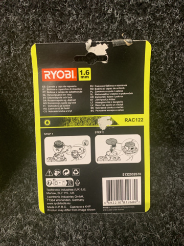 1223090-4 3 pcs Trimmer coil Ryobi complete RAC122