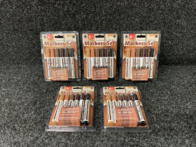 1227167-2 5 st Kit med 6 pennor i varje för reparation av möbler & panel