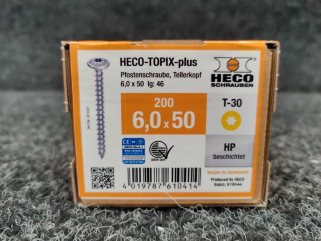 1188712-2 2000 wood screws Heco-Topix-plus 6.0x50 mm