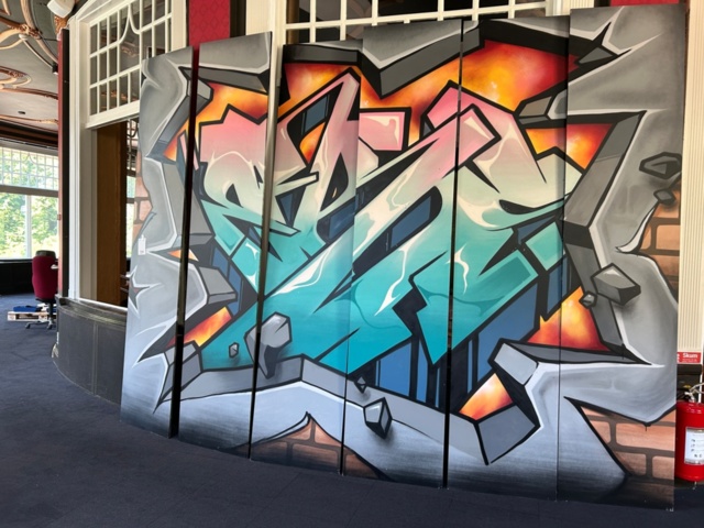 1151670-3 Graffiti painting in 6 parts by Anders Bleckhorn