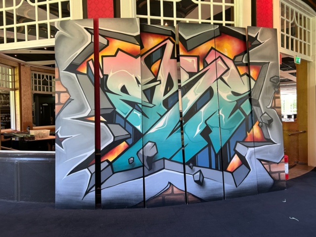 1151670-1 Graffiti painting in 6 parts by Anders Bleckhorn
