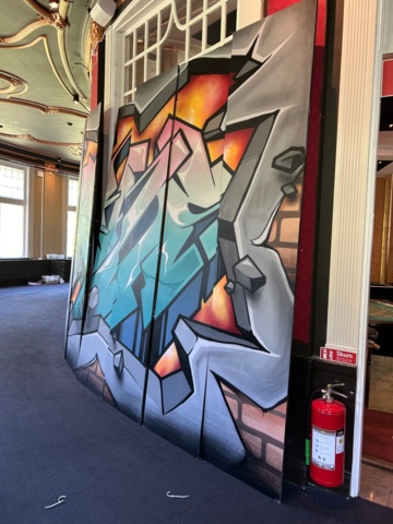 1151670-4 Graffiti painting in 6 parts by Anders Bleckhorn