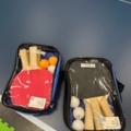 1153736-4 Folding ping pong table and 2 sets with ping pong rack and balls