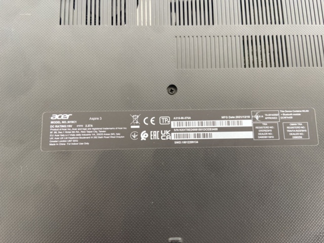 1205422-6 Laptop Acer Aspire 3 N19C1 -2021