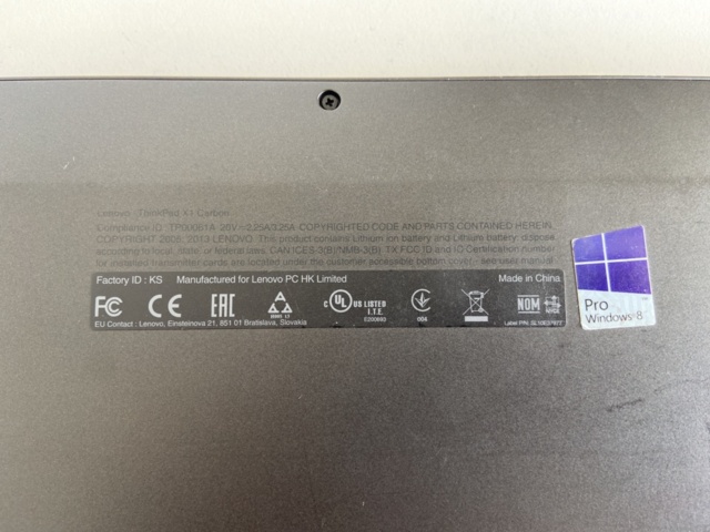 1178186-7 Laptop Lenovo Thinkpad X1 Carbon