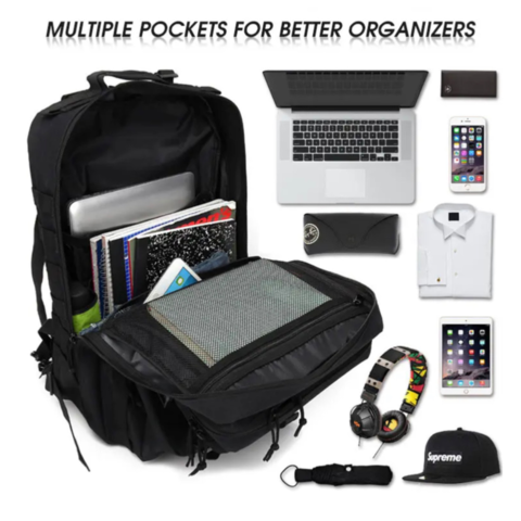 1228419-4 Taktisk Ryggsäck Sand/ökenfärg