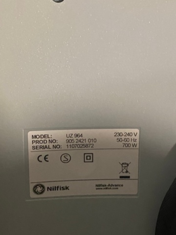 1153766-3 Vacuum cleaner Nilfisk UZ 964