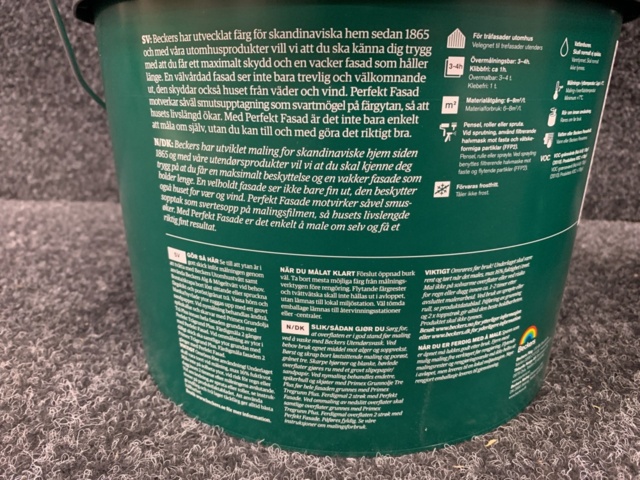 1228376-4 Facade paint Beckers Perfekt Fasad 18 liters