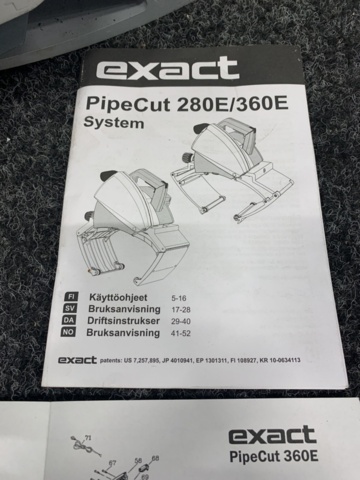 1188721-3 Pipe cutter Exact PipeCut 360E