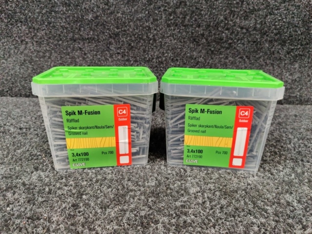 1226998-1 1400 pcs Nail grooved Essve 3.4x100 mm