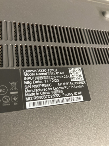1200449-9 Laptop Lenovo V330 Type 81AX