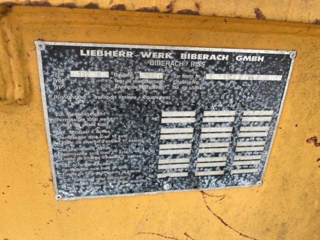 1214898-4 Semi-mobile tower crane, Liebherr 112K -1996