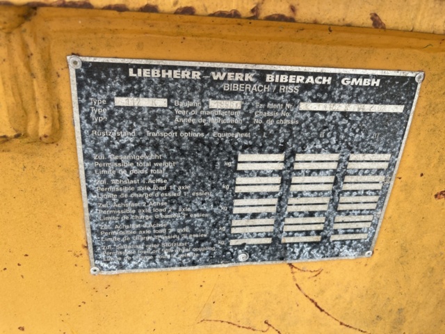 1214898-5 Semi-mobile tower crane, Liebherr 112K -1996