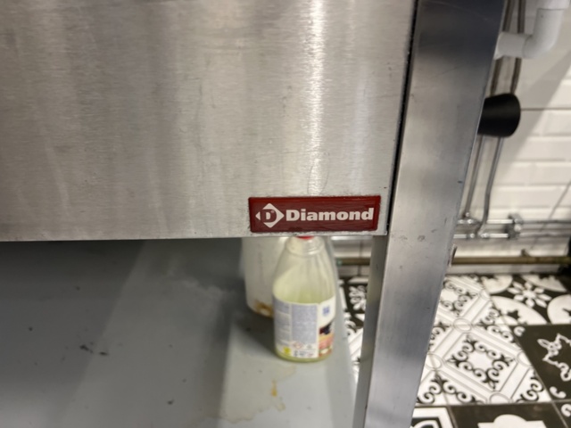 1178227-2 Stainless steel workbench with sink & mixer - Diamond