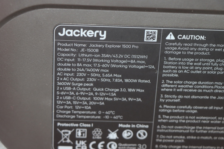 1173733-9 Jackery Explorer 1500 Pro - Bärbar kraftstation