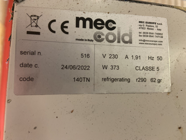 1205441-8 Stainless double fridge - MEC cold