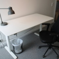 1224070-1 Office workstation - Electric desk, computer monitor, cabinet & more