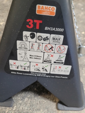 1222507-2 Bahco BH3A3000 pallet jack 3 ton 6 pcs