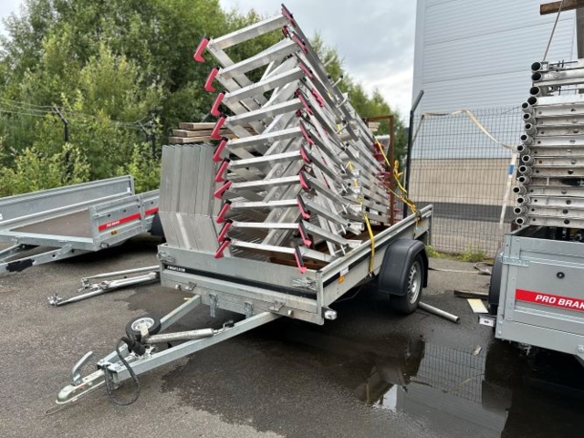 Trailer with fall protection rails (30 m) Brenderup FS1425 OB -2022 ...