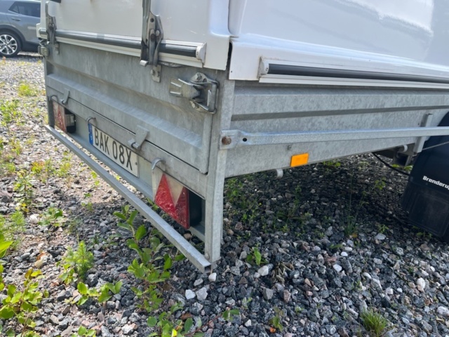 1231843-4 Car trailer with tipper and cover Brenderup CV1000 - 2021