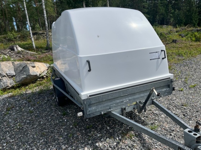1231843-3 Car trailer with tipper and cover Brenderup CV1000 - 2021