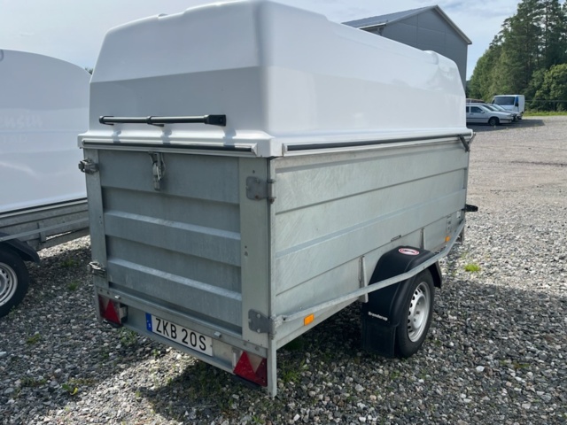 1231845-4 Car trailer with cover Brenderup LV1000 - 2021