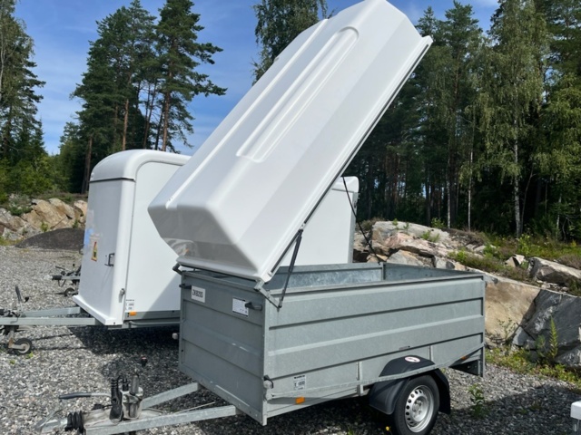 1231845-2 Car trailer with cover Brenderup LV1000 - 2021