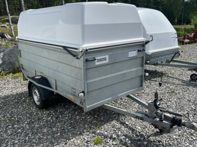 1231845-1 Car trailer with cover Brenderup LV1000 - 2021