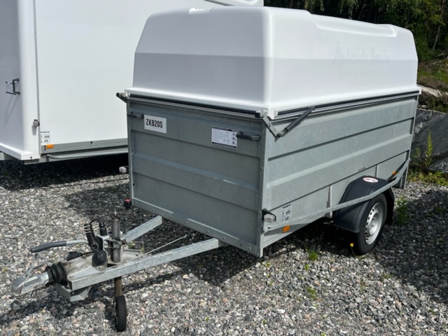 1231845-5 Car trailer with cover Brenderup LV1000 - 2021
