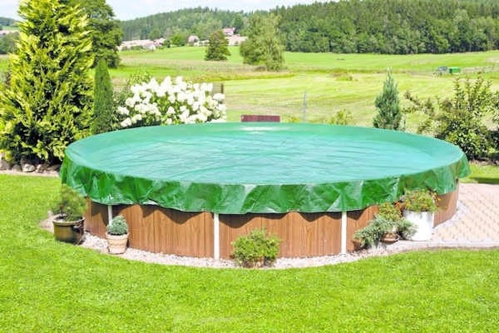 1231832-1 Skyddsöverdrag för rund pool 3,6m, grönt