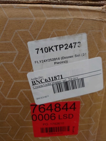 1227063-2 Kütahya middagsset 24 delar - Frakt ingår