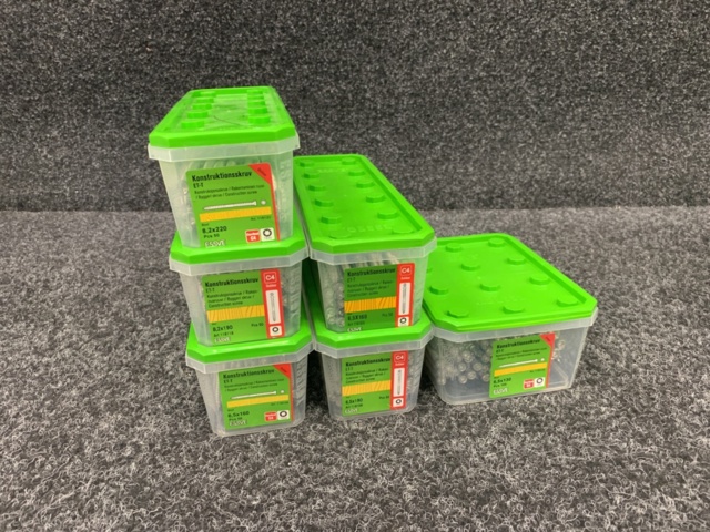 1188727-1 6 st Förpackningar Konstruktionsskruv, Essve