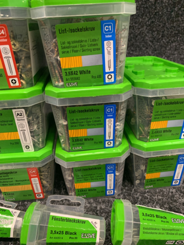 1191294-7 Mounting screw, molding/plinth screw & window sheet screw, Essve