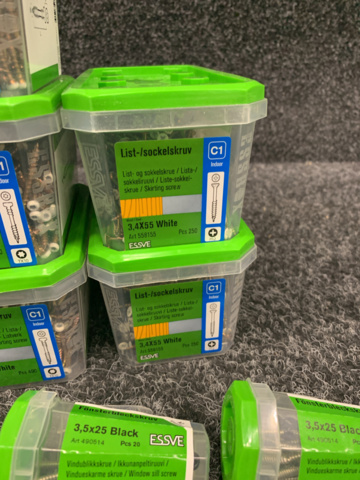 1191294-8 Mounting screw, molding/plinth screw & window sheet screw, Essve