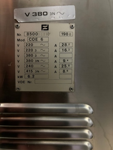 1176014-6 Bakeoff oven on floor stand