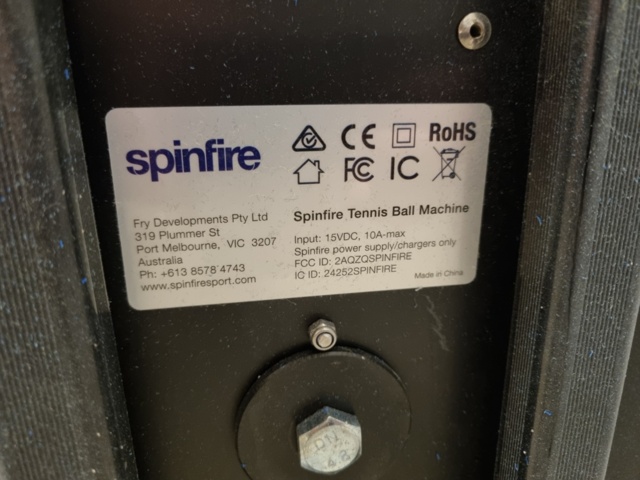 1232126-5 Ball machine - Spinfire Pro 2