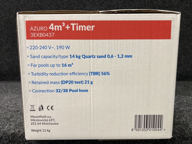 1232944-3 Sand filter with pump Azuro 4 m³