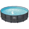 1233196-1 Above ground pool Swing Pools Elite Wicker Frame pool Ø4.88 m