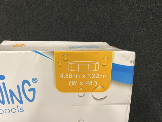 1233196-3 Above ground pool Swing Pools Elite Wicker Frame pool Ø4.88 m