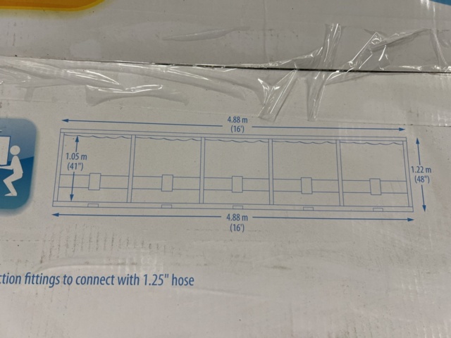 1233196-6 Above ground pool Swing Pools Elite Wicker Frame pool Ø4.88 m