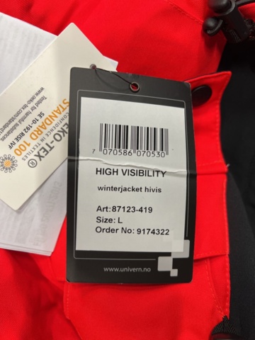 1233292-3 Jacka UNIVERN Protec 87123419, Strl L