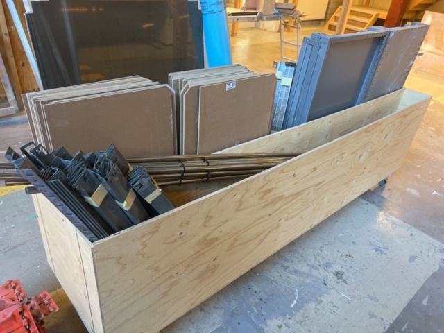 1180797-2 Storage shelves dismantled