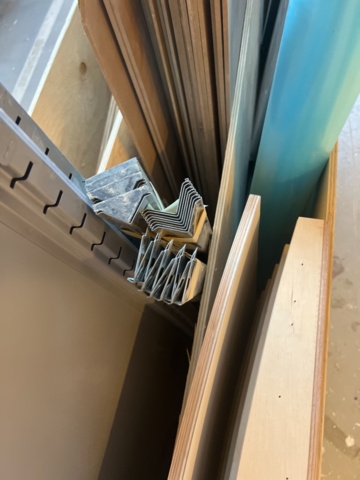 1180797-8 Storage shelves dismantled