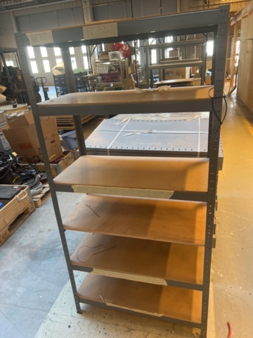 1180797-9 Storage shelves dismantled