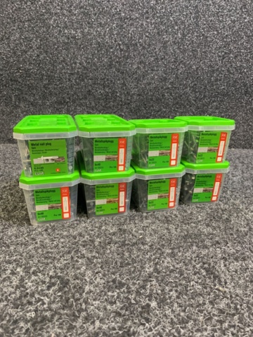 1233510-1 8 st Förpackningar Metallspikplugg, Essve